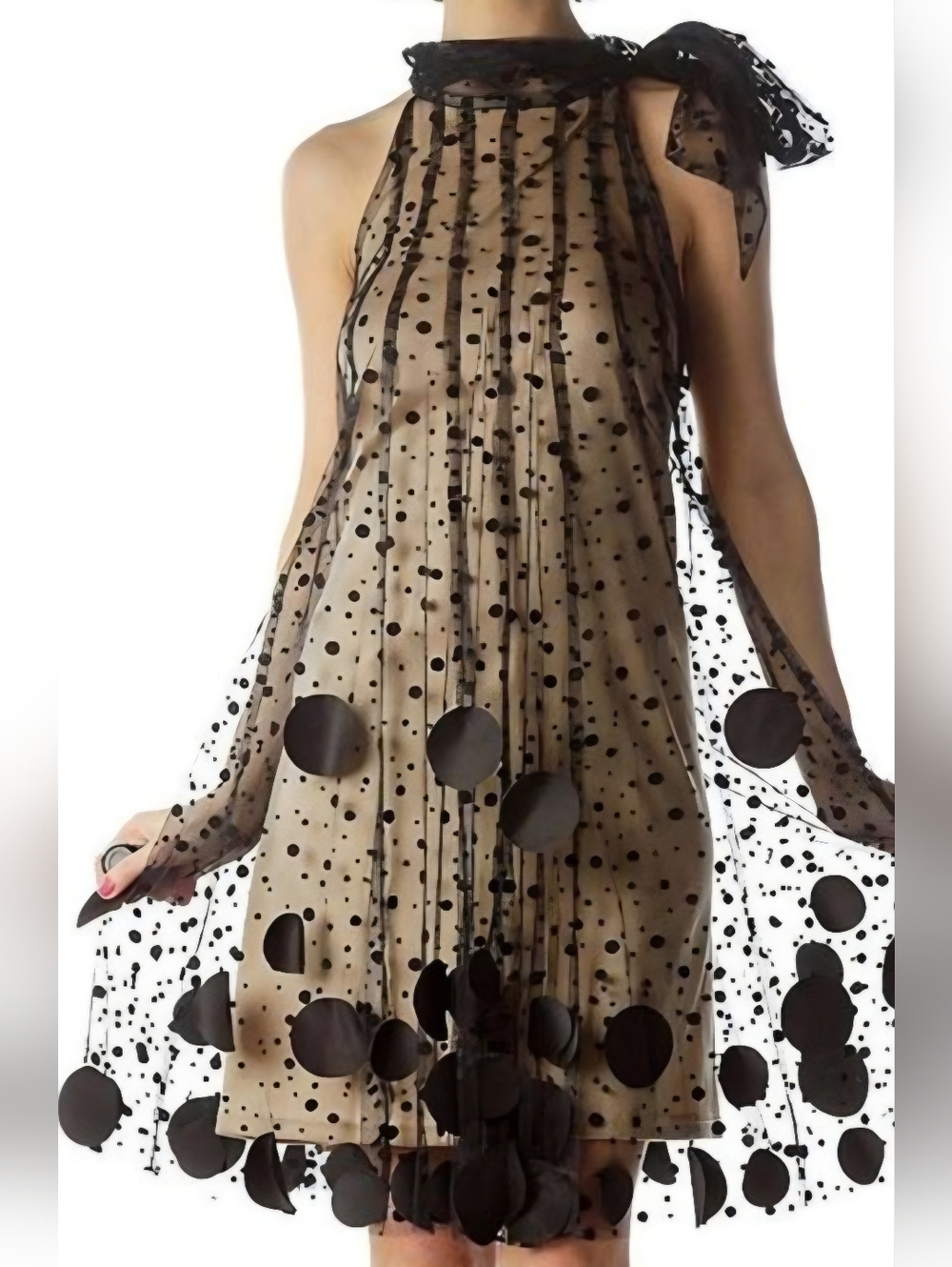 Ryu : Dress Polka Dot Sheer